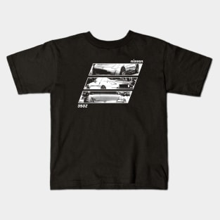 NISSAN 350Z Black 'N White Archive 2 (Black Version) Kids T-Shirt